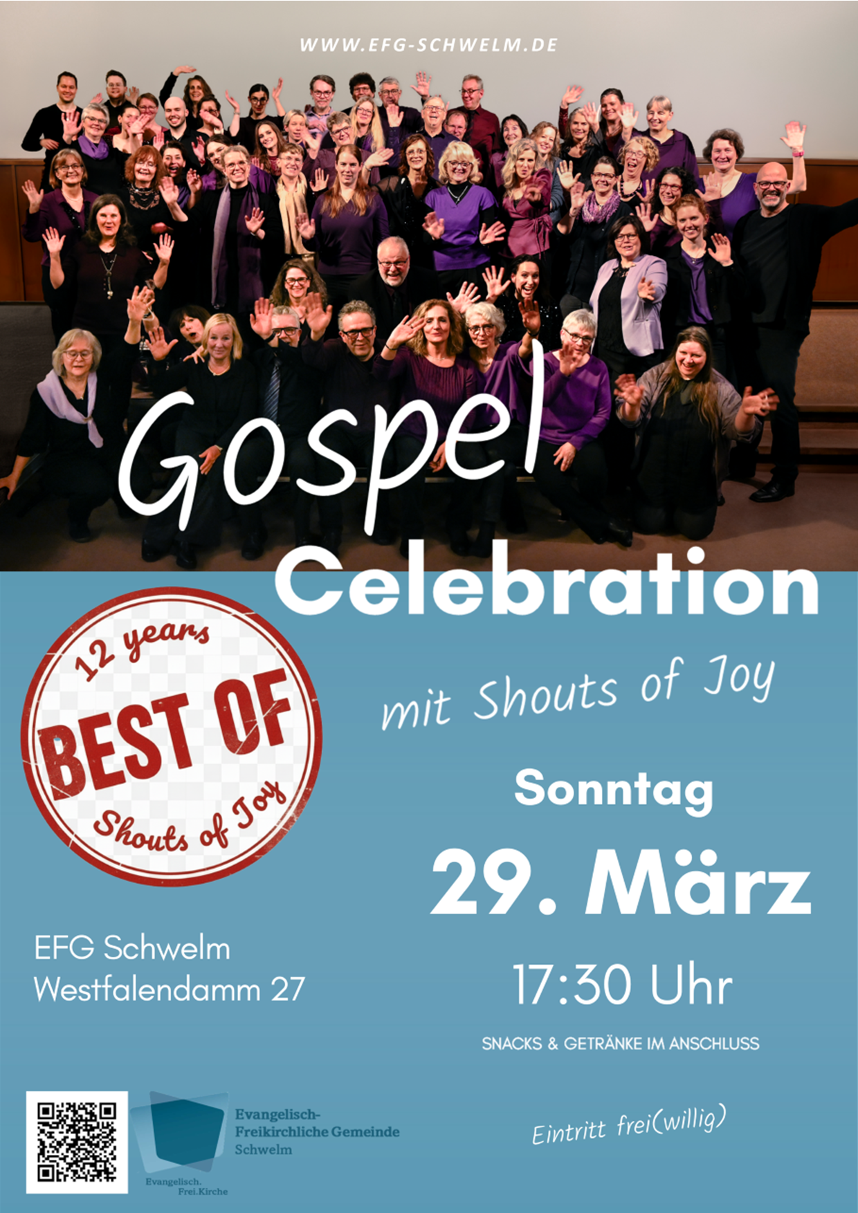 GospelCelebration 29.03.2026 Flyer Vorderseite