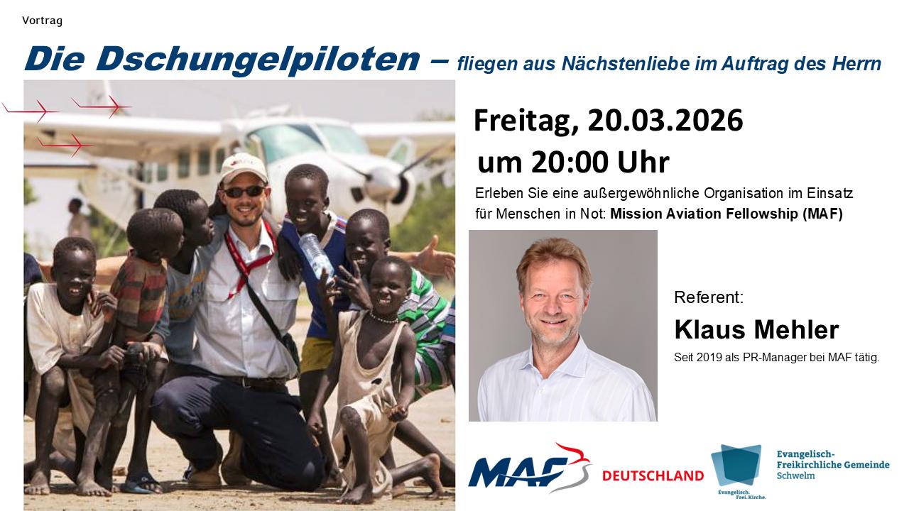 Vortrag quotDie Dschungelpilotenquot 20.03.2026